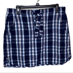 Draper James drawstring plaid skirt